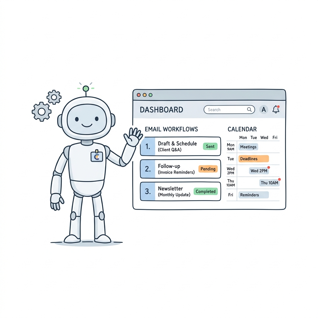 Ilustración del Empleado Digital Inteligente